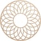 Ekena Millwork Cannes Wood Fretwork Pierced Ceiling Medallion, Alder, 40"OD x 13 5/8"ID x 3/8"T CMWP40X40X0375CNAL - alternate 1